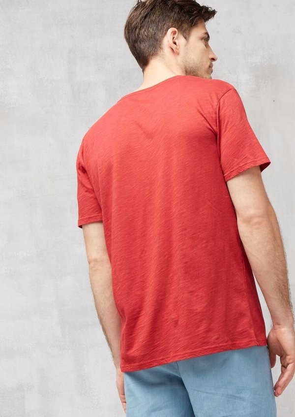 Männer T-Shirt Basic deep red