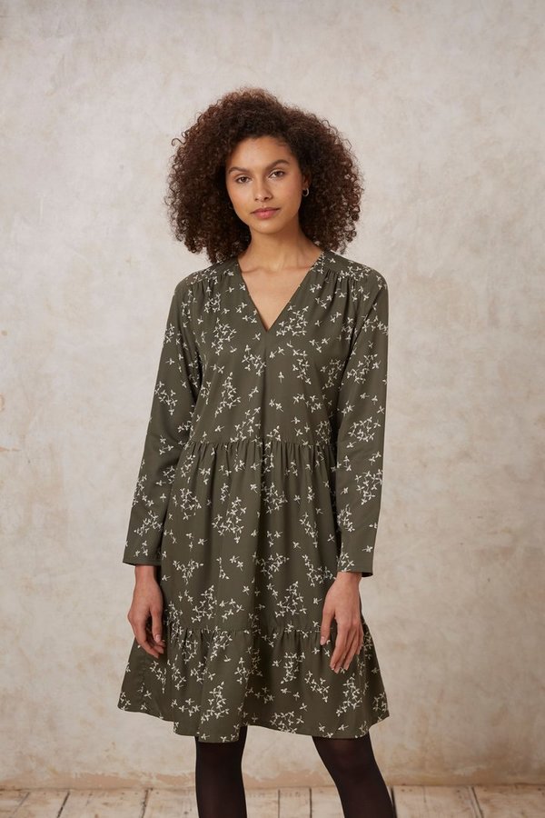 Kleid mit Blätterprint | Juno Leaf Dress